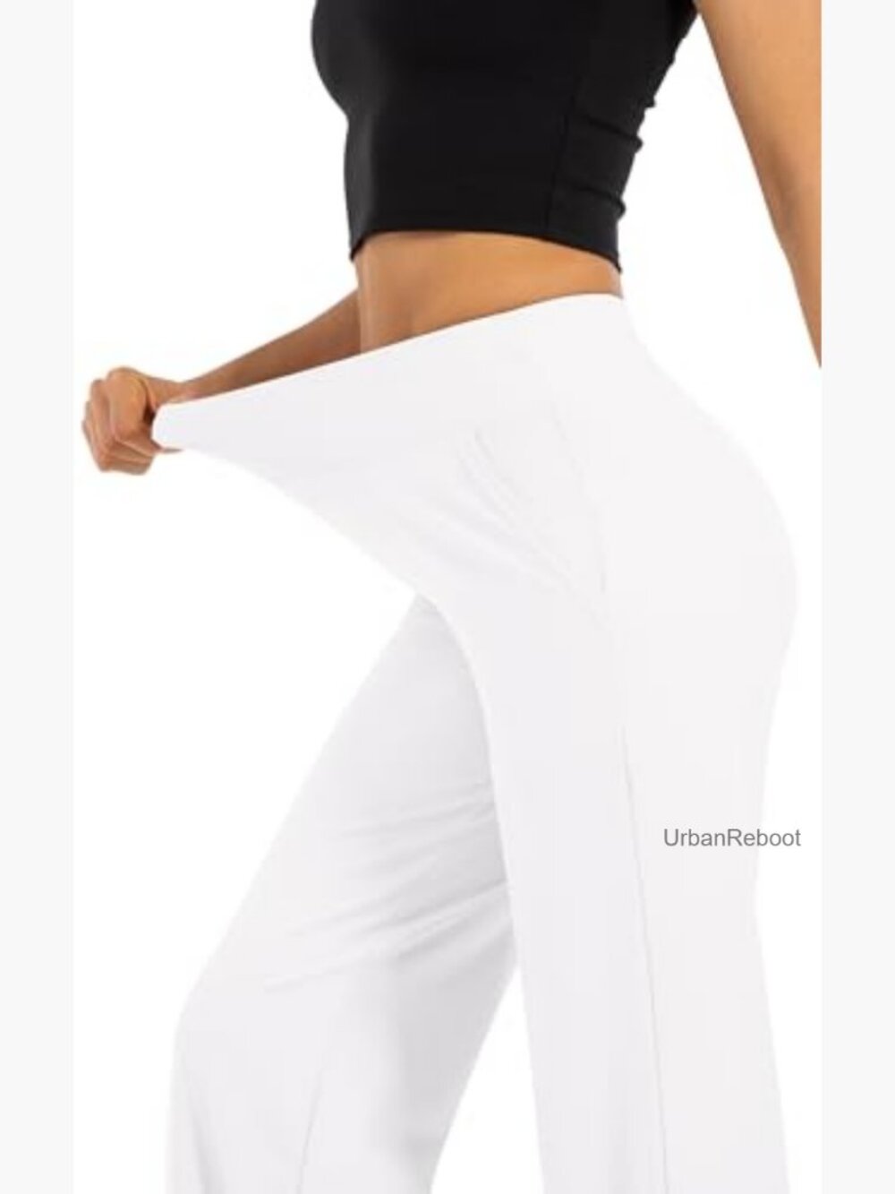High Waisted Wide Leg Yoga Pants with Pockets Palazzo Lounge Sweatpants - Picture 5 of 7